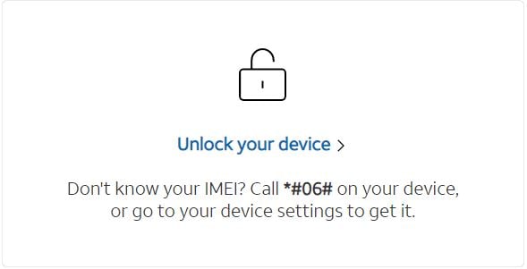 unlock att device screen