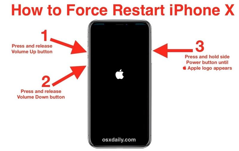 force restart iphone