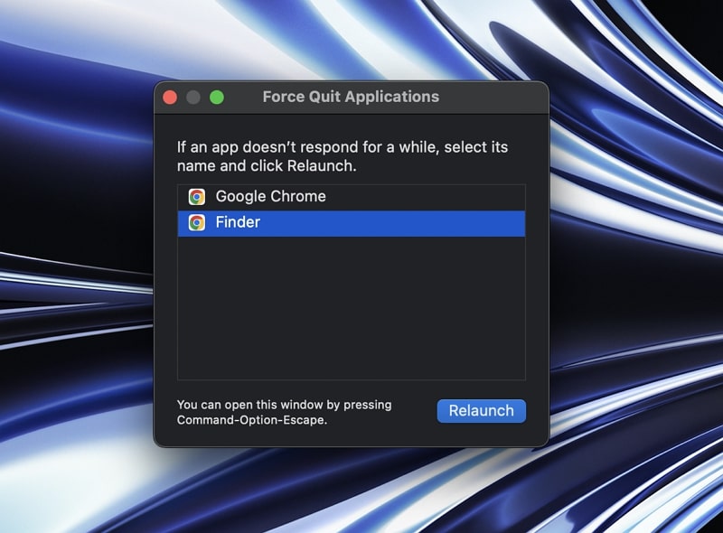 force quit apps mac
