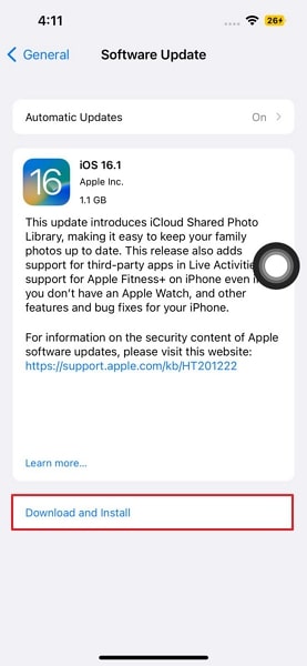 download and install ios updates