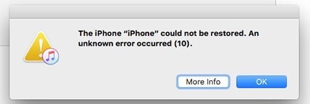 error 10 iphone