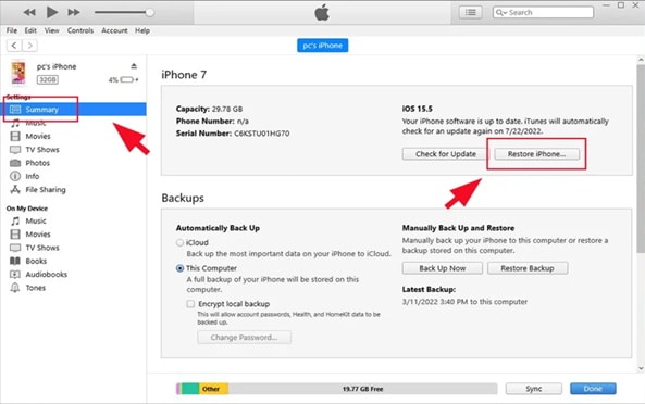 how to unlock iphone 12 without passcode with itunes