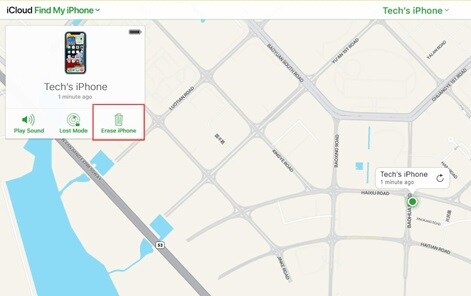 أستخدم خاصية find my iphone 