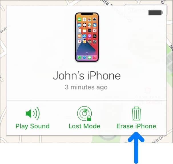 using find my iphone to unlock iphone