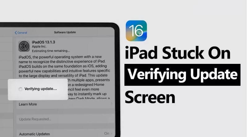 ipad stuck on verifying update screen