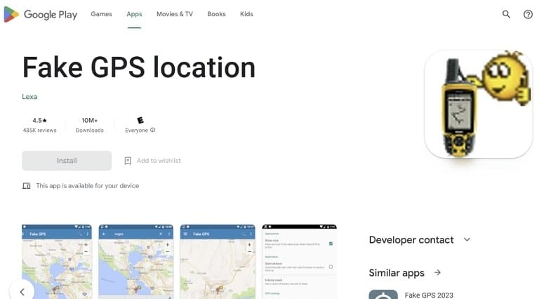 fake gps location app by lexa