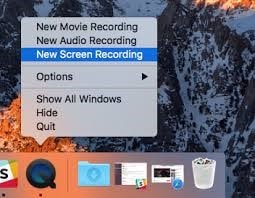 choose a new screen recording