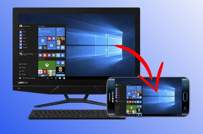 screen sharing android screen to pc