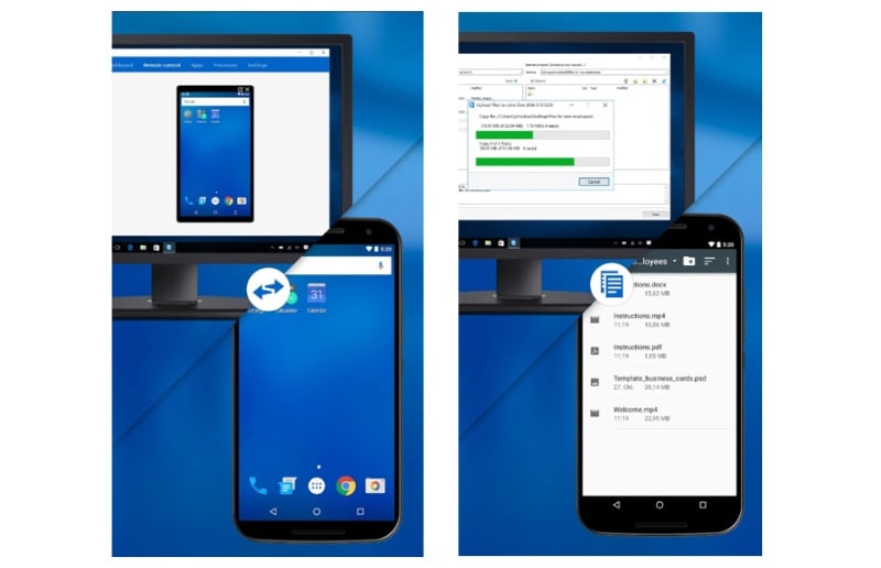 teamviewer app will appear on the pc