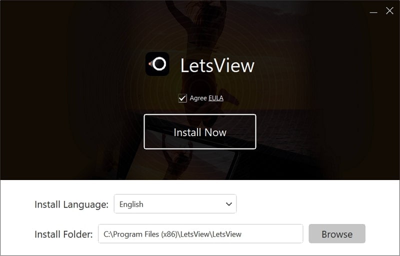 install the letsview app