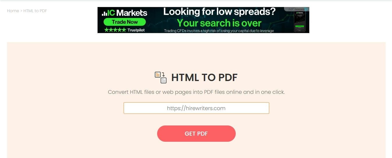 converter html para pdf