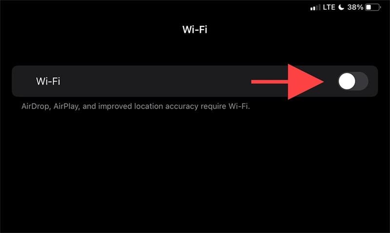 disable and enable wifi