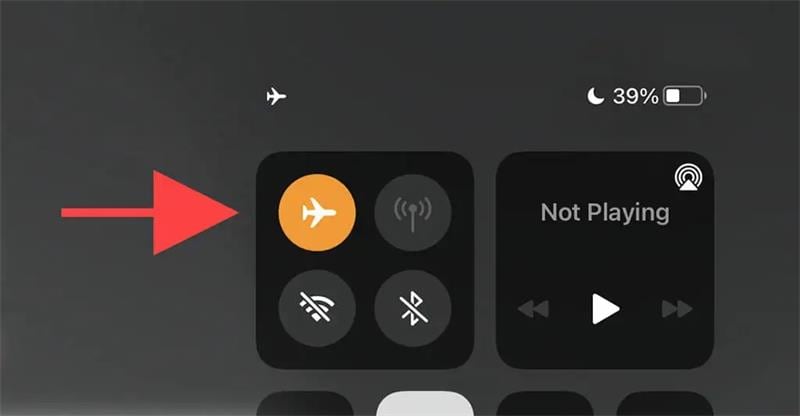 disable and enable airplane mode