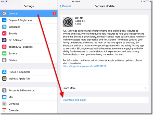 update ios to latest version