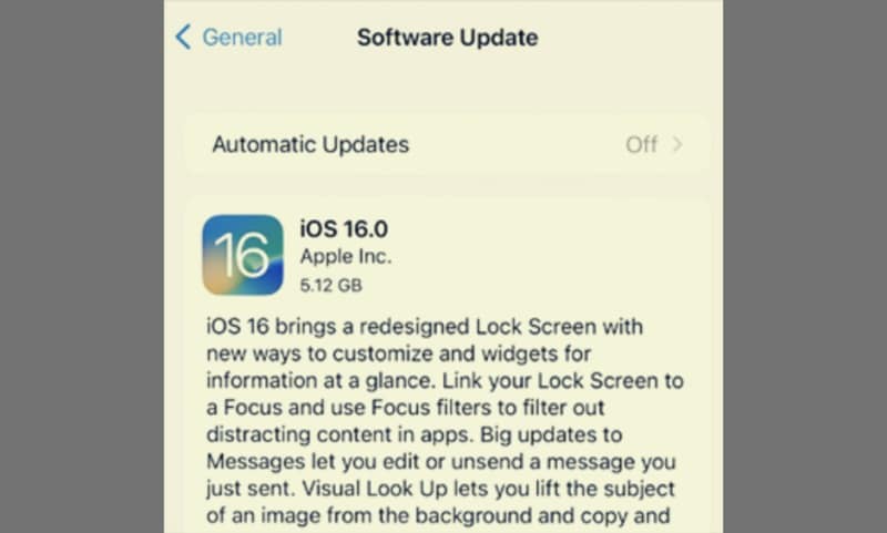 fix iphone update requested