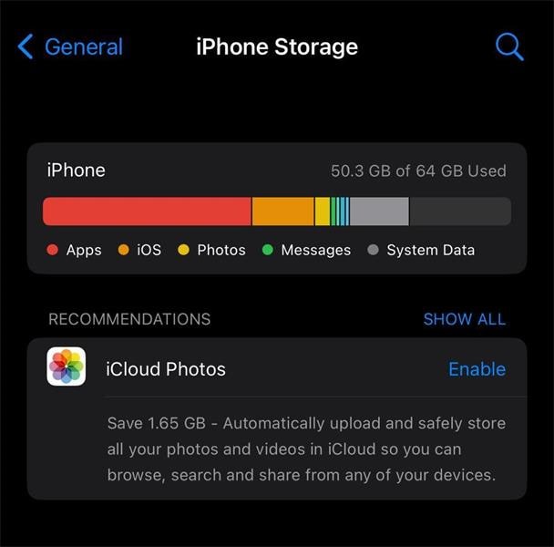 free iphone storage