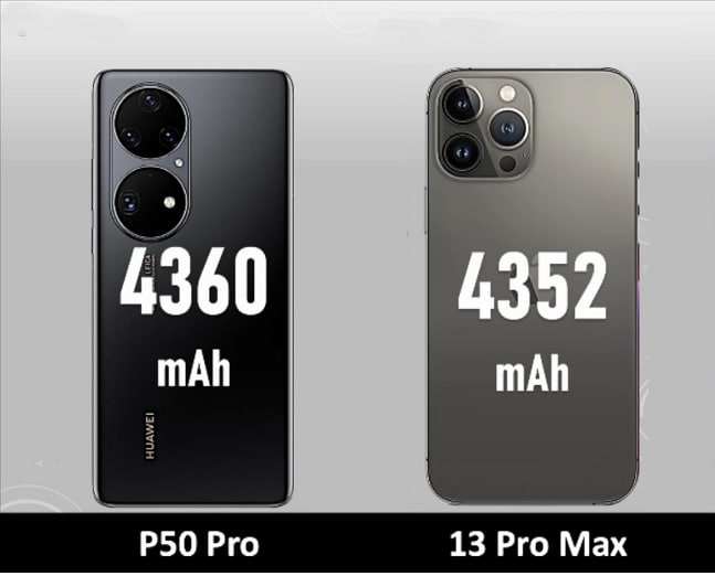13 pro max p50 pro battery