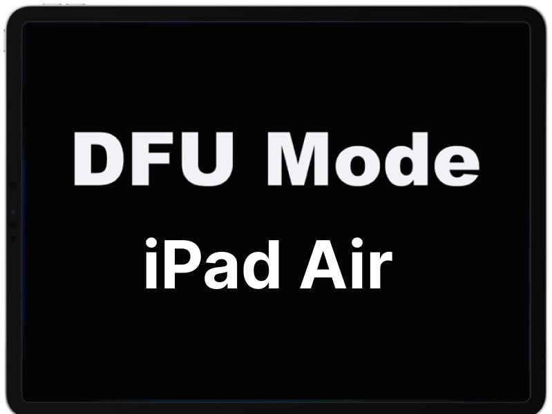 step to perform dfu on ipad