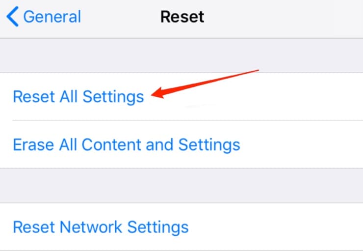 iphone reset settings menu