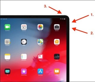 restart ipad without home button