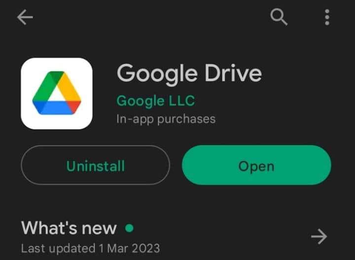Install Google Drive on your device.