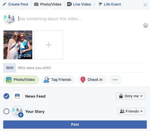 how to post video on facebook