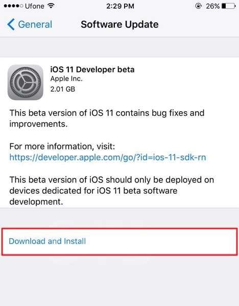 ابدأ بتثبيت الإصدار التجريبي من مطور iOS 11