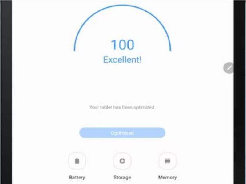 optimizing samsung tablet with device care