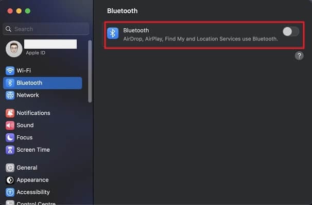 bluetooth on macbook settings