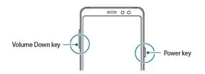 riavviare il dispositivo samsung utilizzando i pulsanti laterali