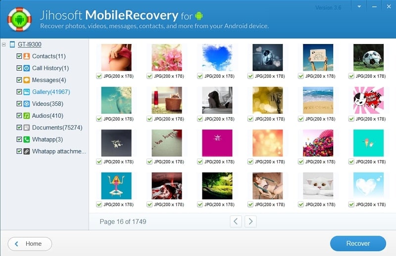 jihosoft android data recovery app