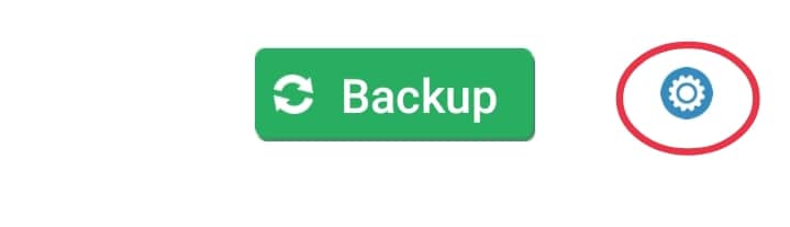 my contacts backup settings