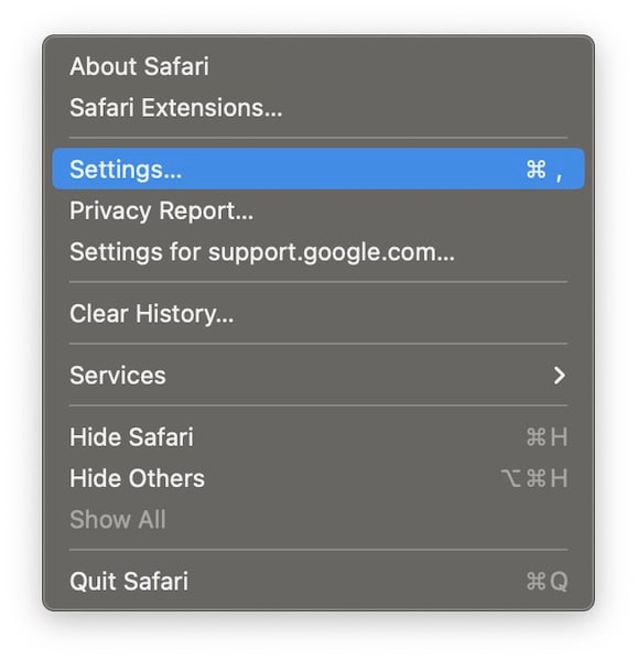 find gmail password in safari