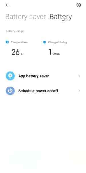 xiaomi battery temperature and charge frequency