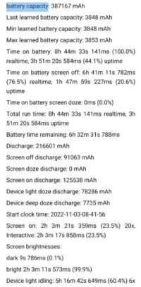 xiaomi bug report on battery capacity