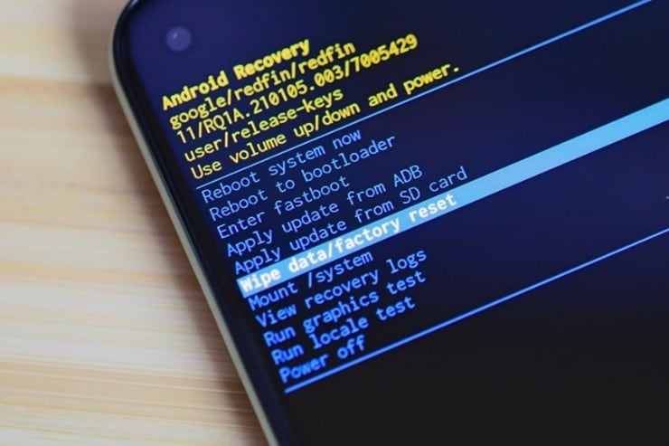 factory reset of android phones