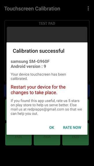 touchscreen calibration android