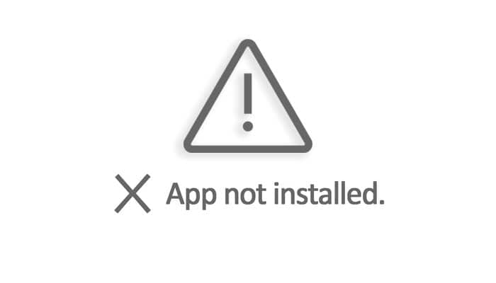 app not install on android