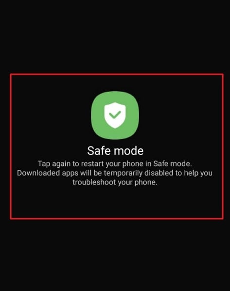 enable the safe mode