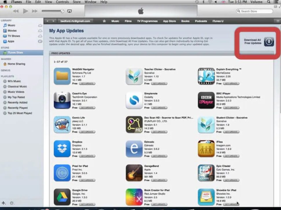 Actualiza las aplicaciones del iPhone con iTunes