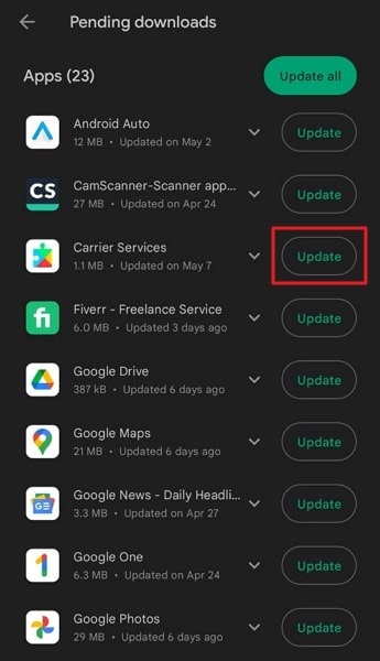update the android whatsapp