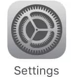 the iphone settings app