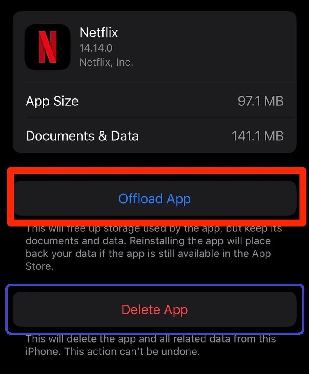 freeing up storage space on iphones