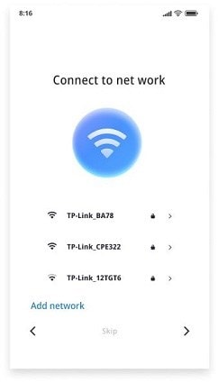 add network settings