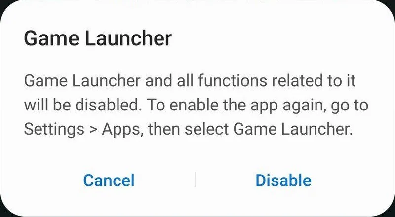 disabilitare le app per rimuovere il bloatware di Samsung