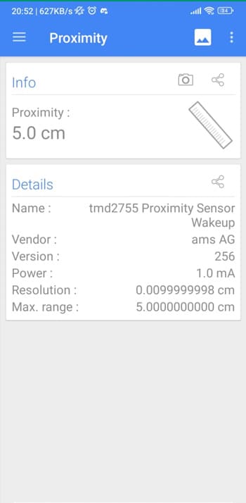 Sensors Multi Tool sensor proximity test.