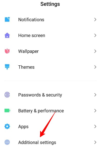 accessing about phone settings in xiaomi