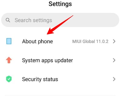 accessing additional settings in xiaomi