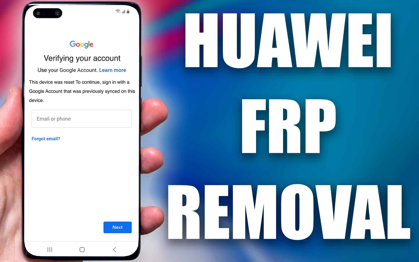 Complete Guide About Huawei FRP Code