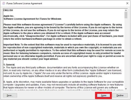 itunes software license agreement